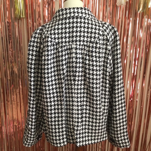 Mossimo Black & White Houndstooth Coat - Picture 2 of 3